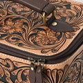 Hand-Tooled Leather Jewelry Case