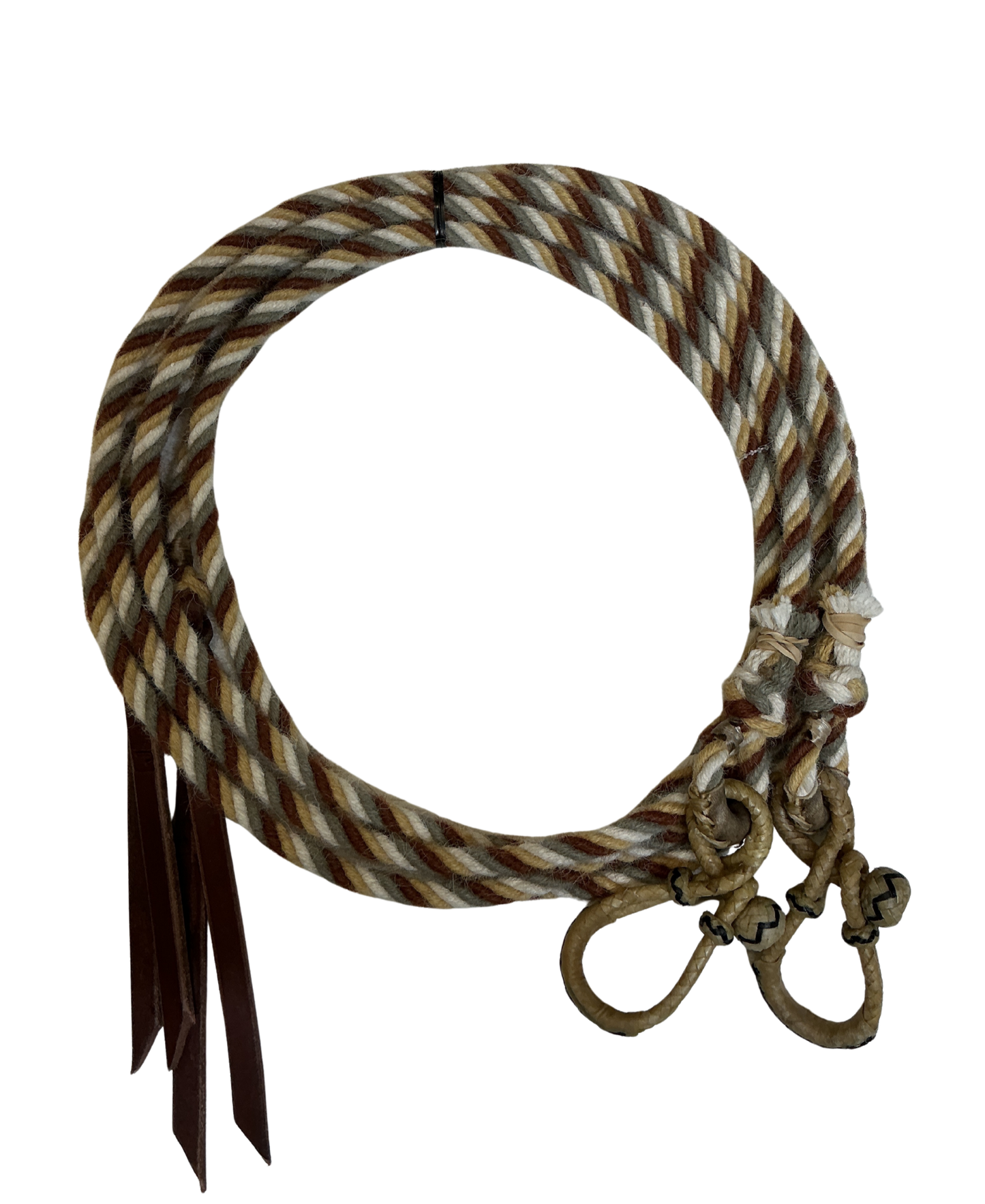 Alpaca Split Rein W/Rawhide Connectors