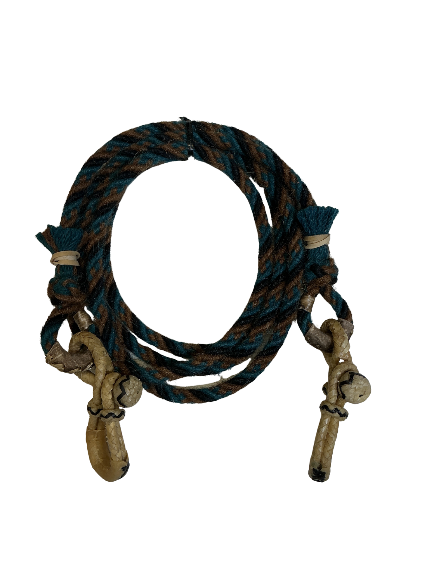 Alpaca Roping Rein W/Rawhide Connectors