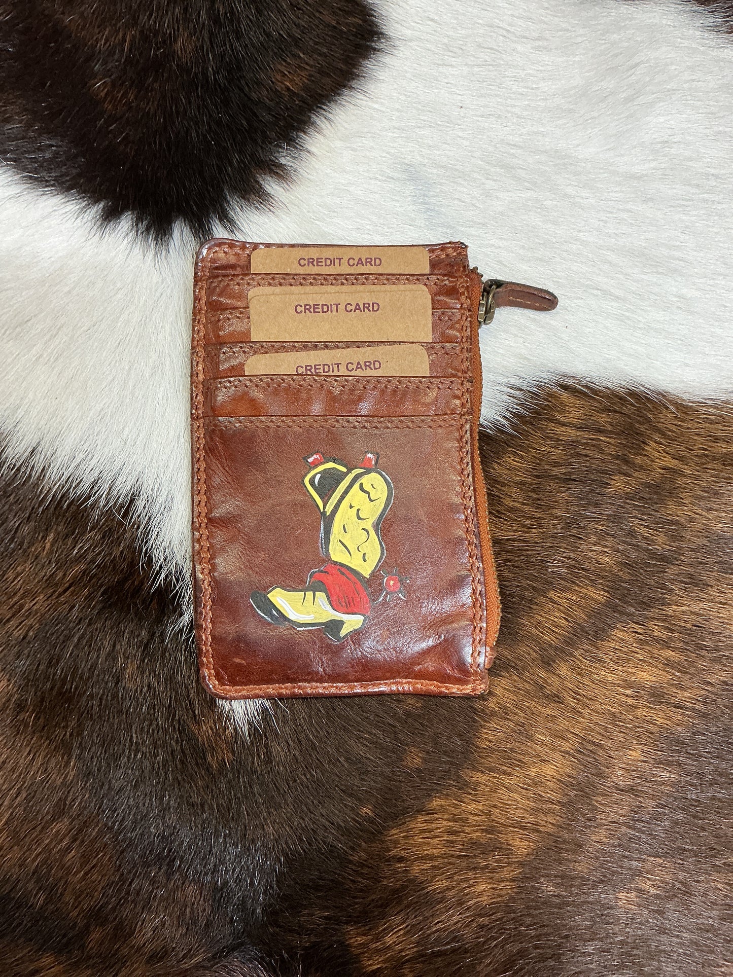 Hand Painted Card Wallets