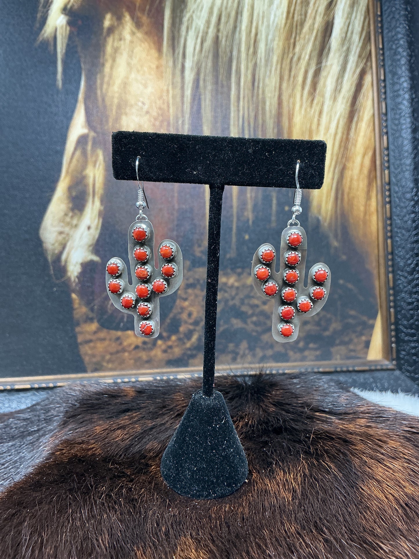 Spiny Oyster Cactus Earrings