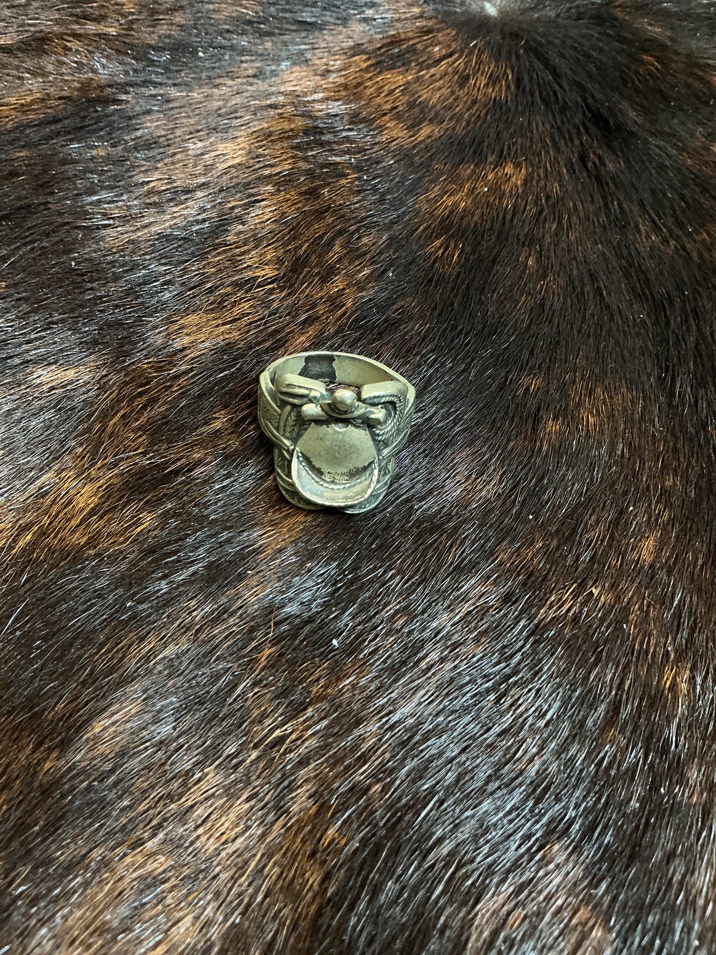 Sterling Silver Saddle Ring