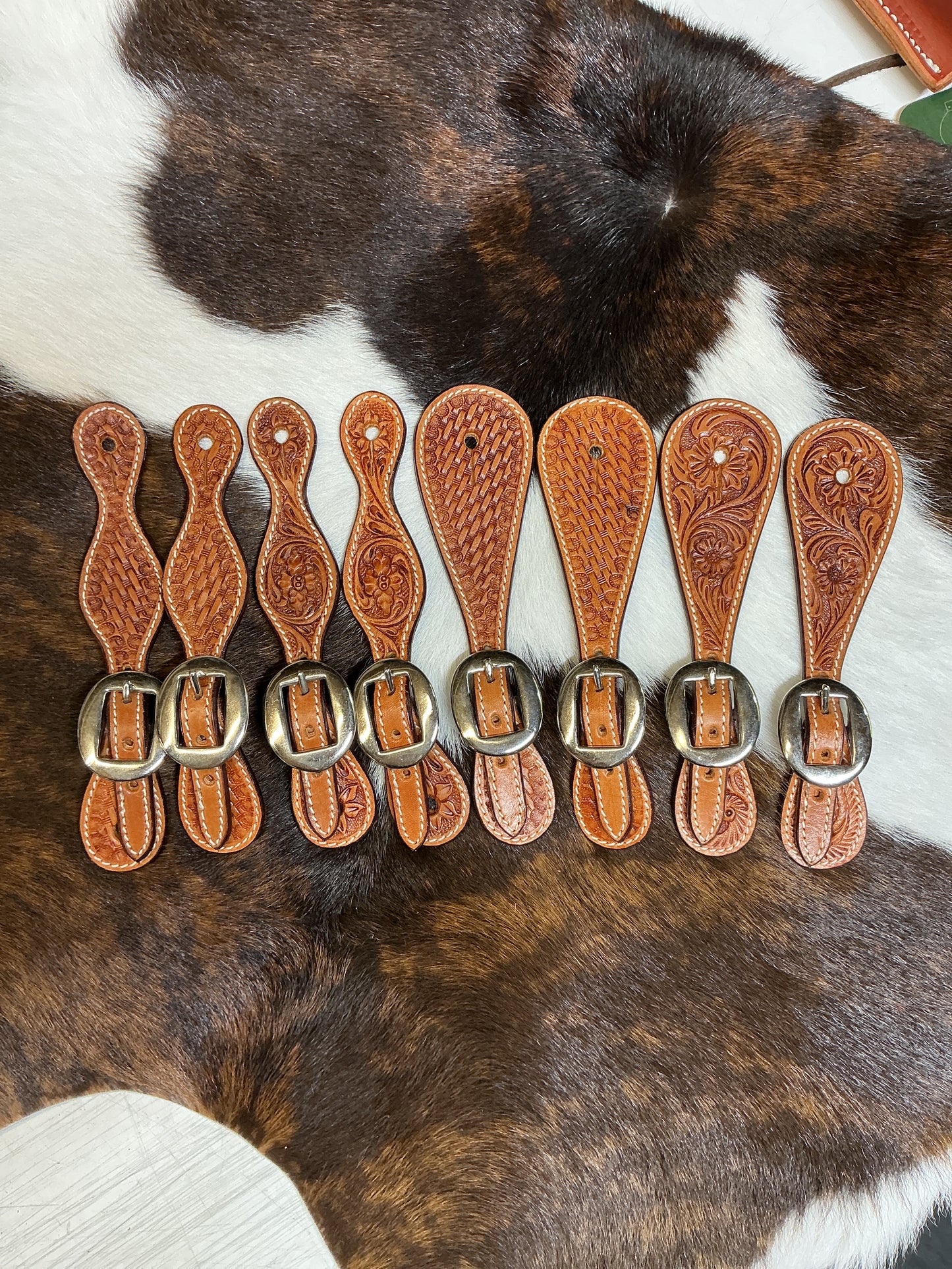 Tooled Youth Spur Strap