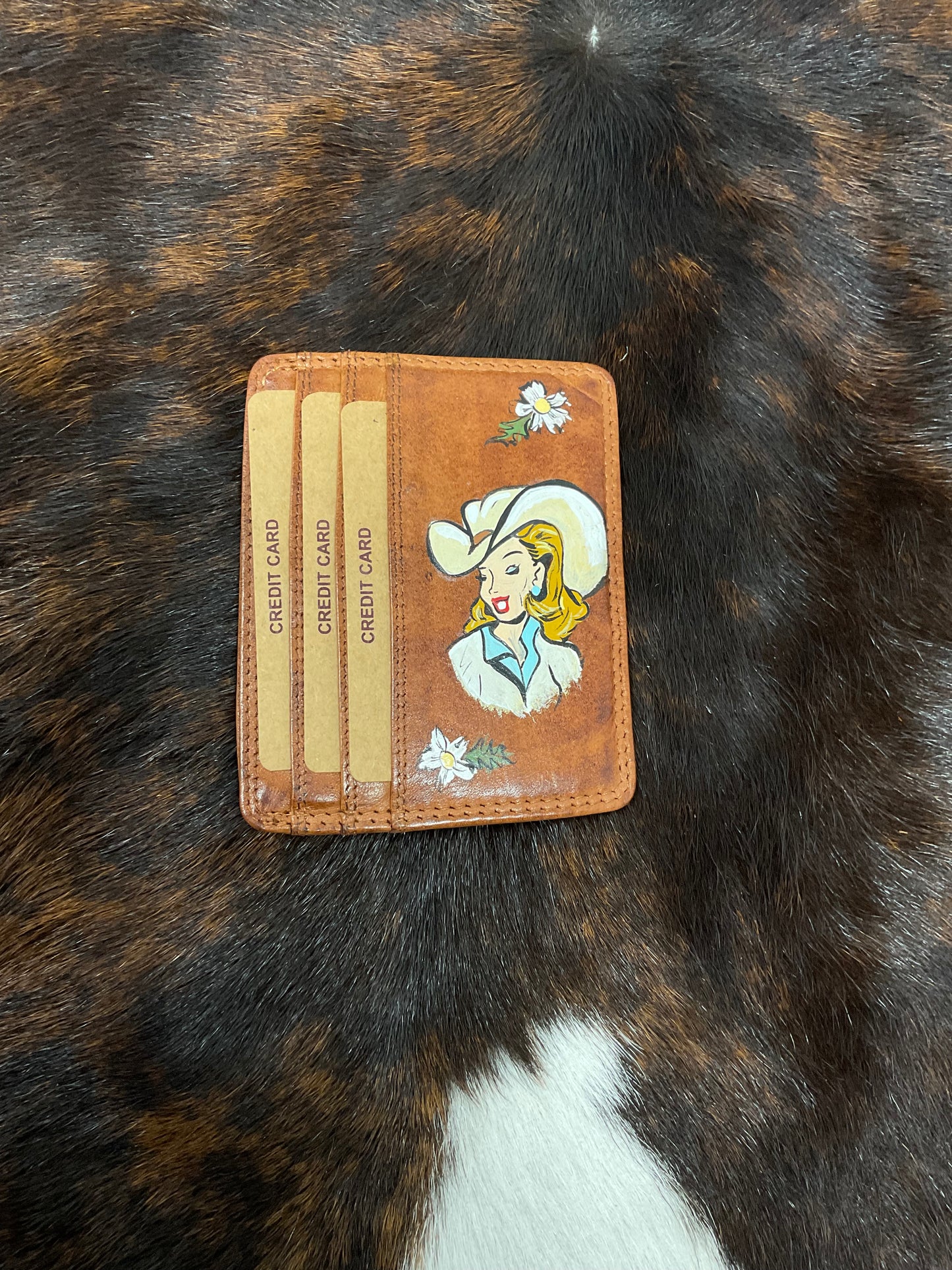 Hand Painted Card Wallets
