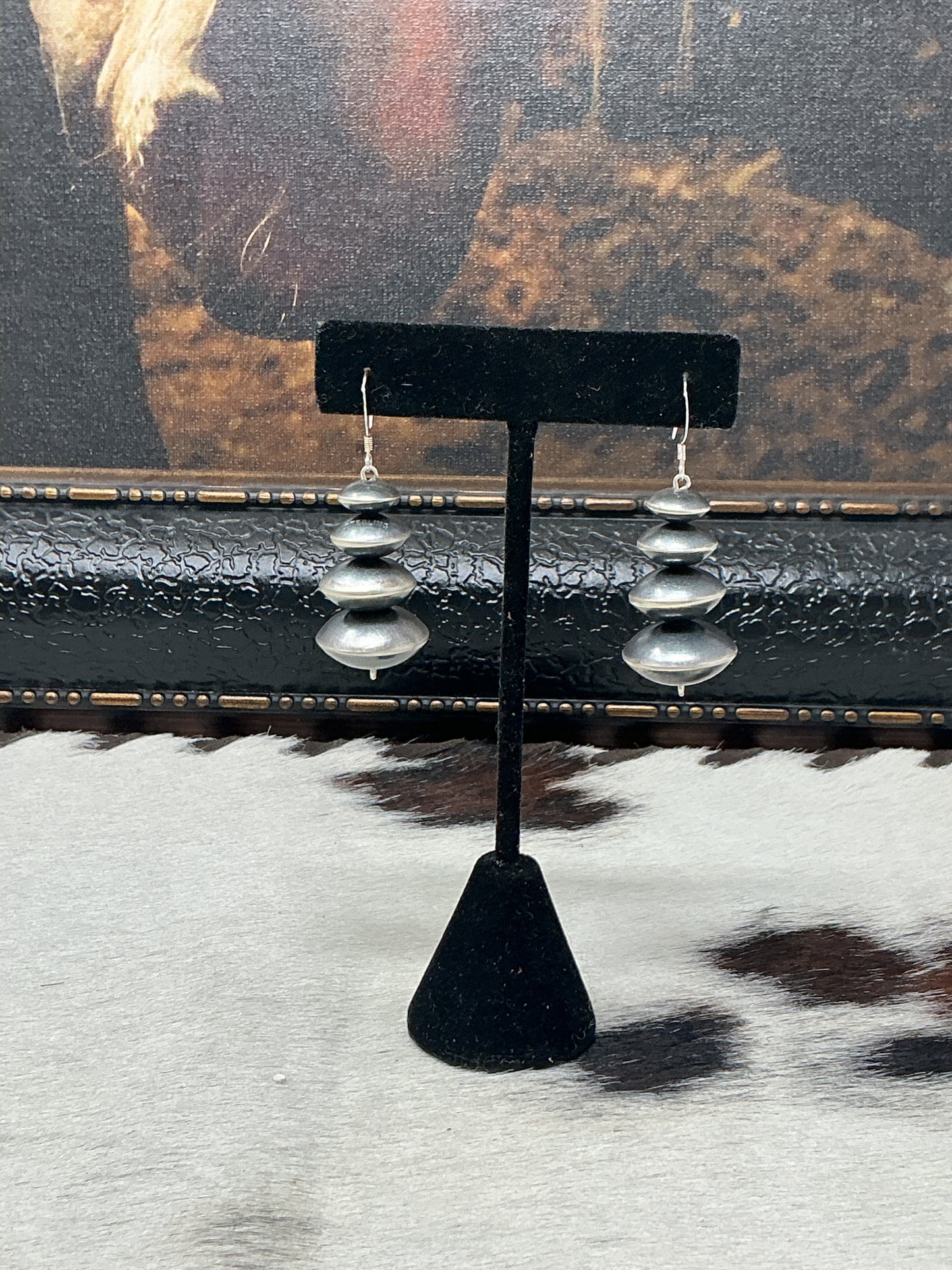 Navajo Pearl Drop Earrings