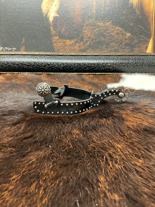 Ladies Spur- #44 Dots With Black Finish