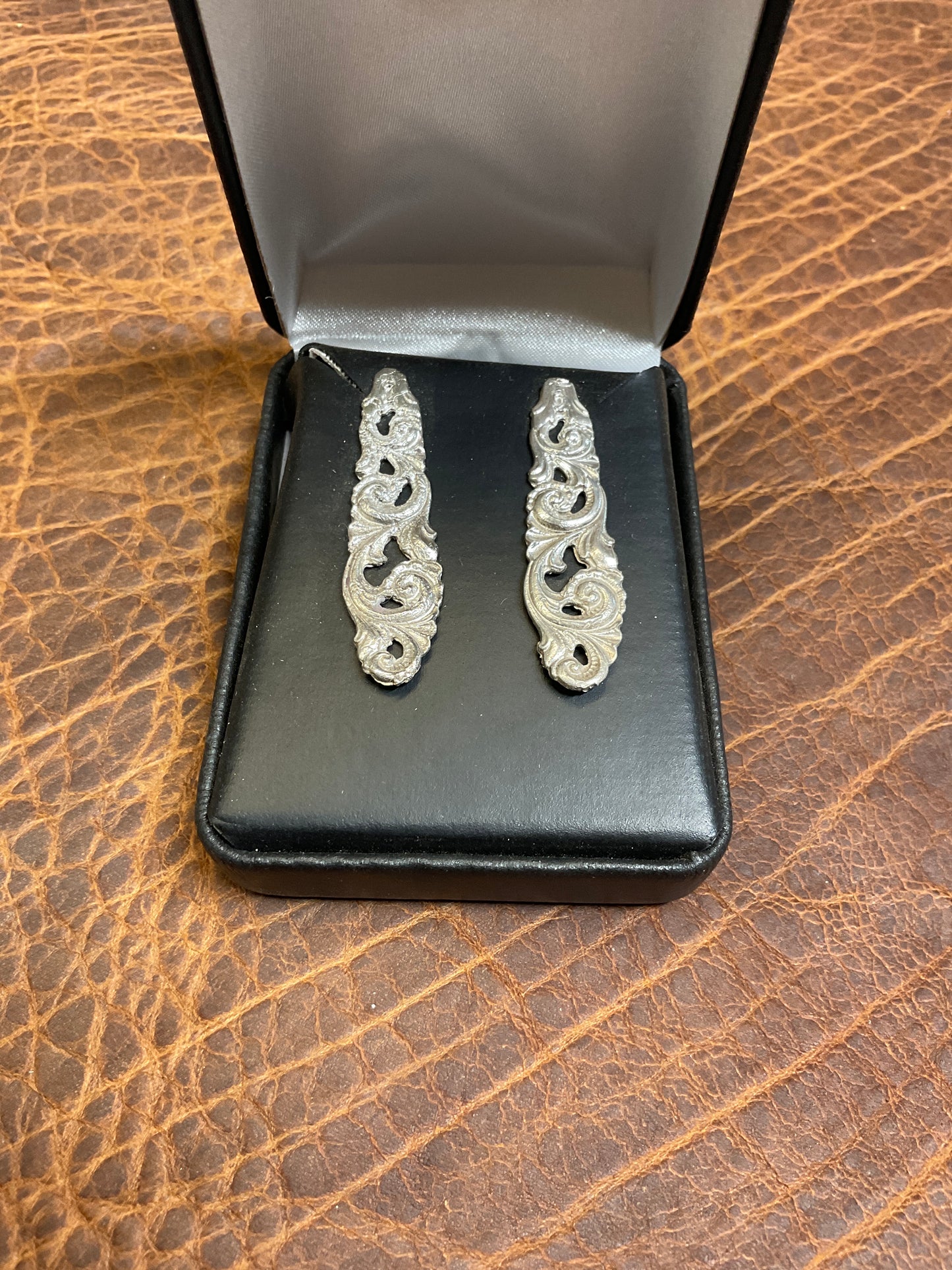 Sterling Silver Scroll Earrings