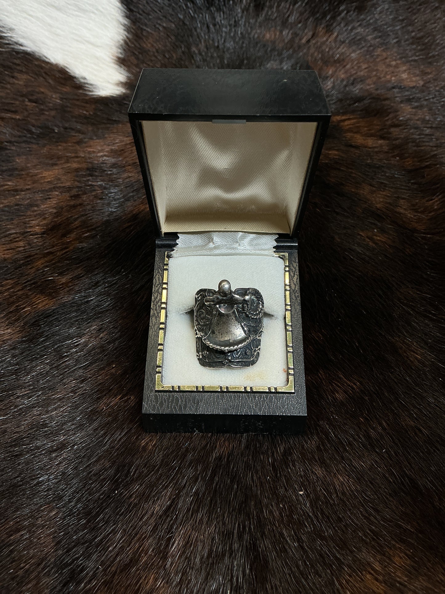 Sterling Silver Saddle Ring
