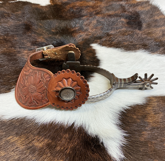 Brand New Chuck Erwin Spurs & Straps