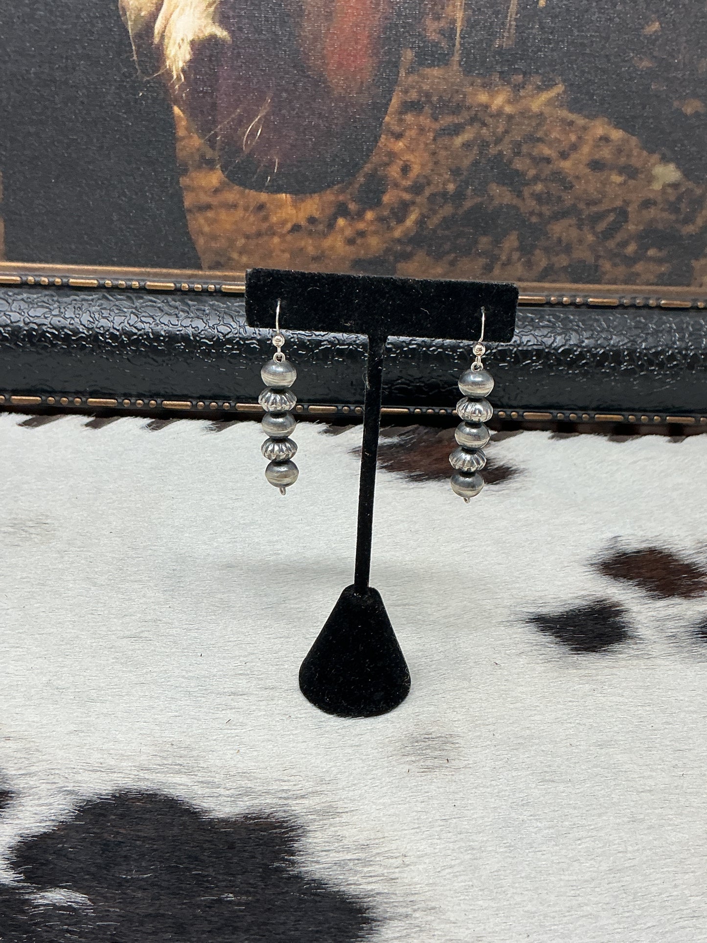 Navajo Pearl Dangle Earrings