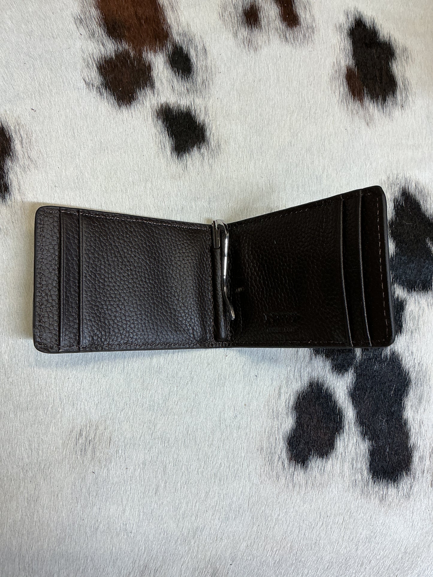 Leather Wallet w/Money Clip