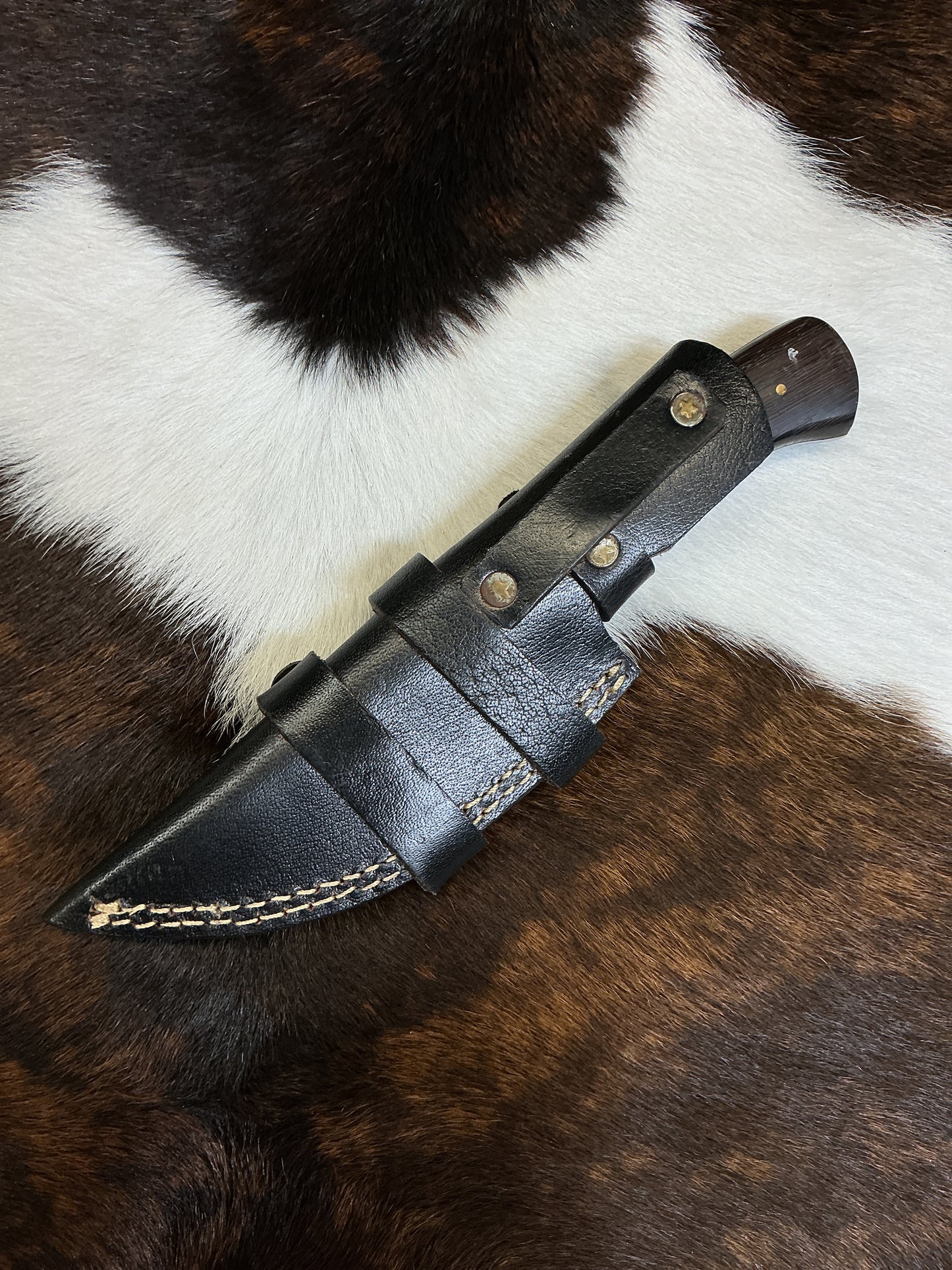 Large Fixed Blade Damascus Knife