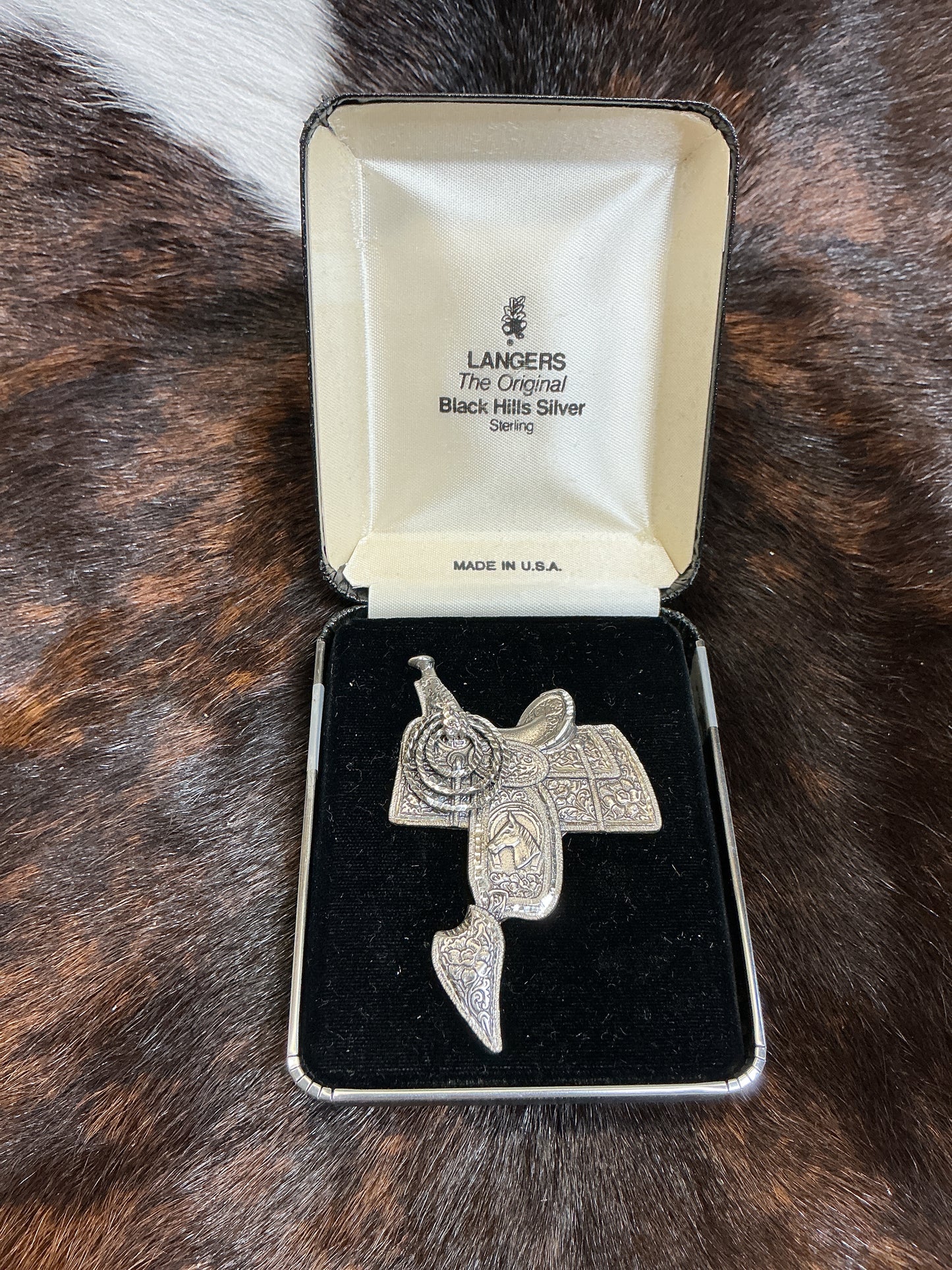 Sterling Silver Saddle Pin