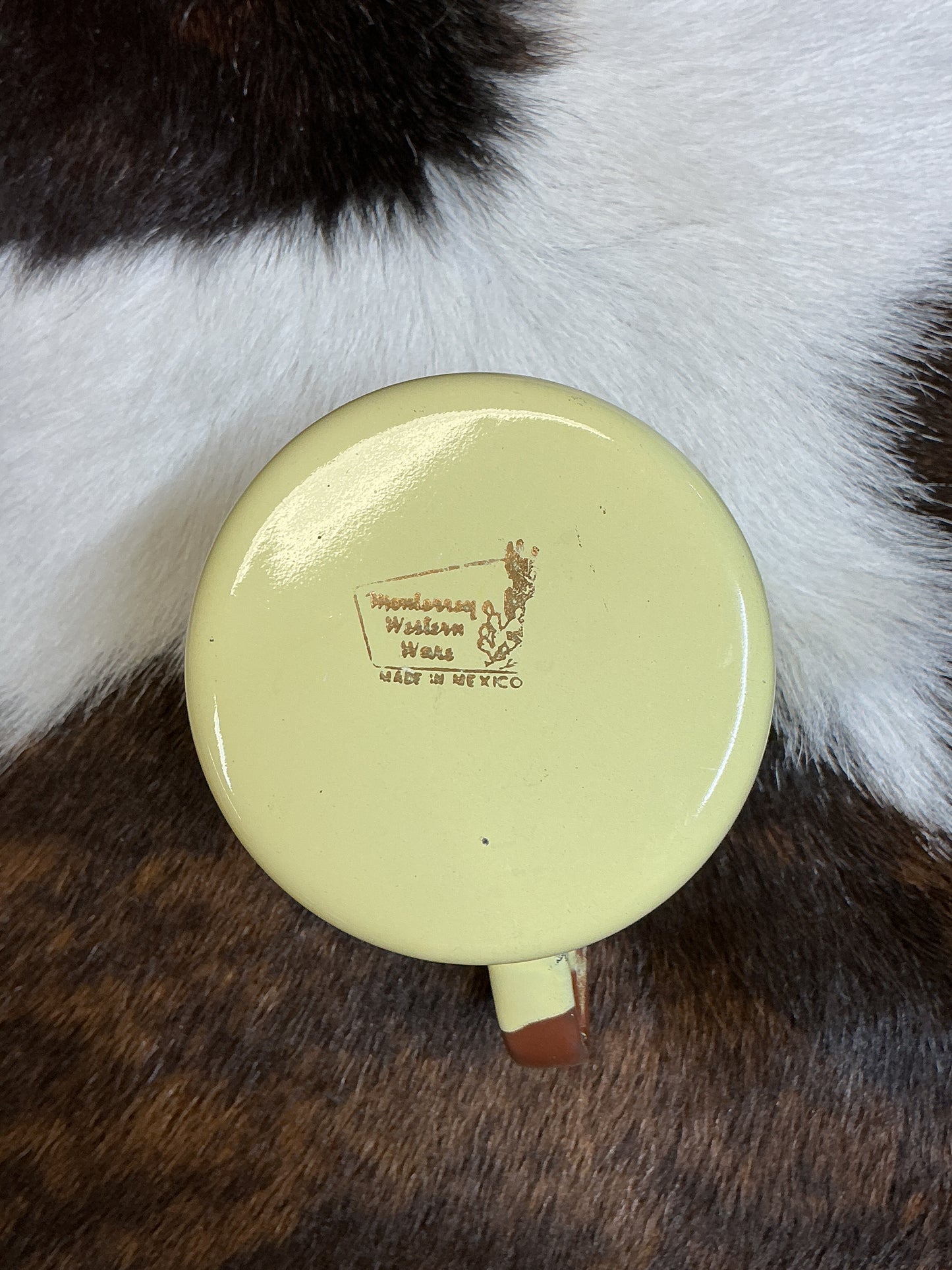 Vintage Monterrey Western Ware Enamelware Cup