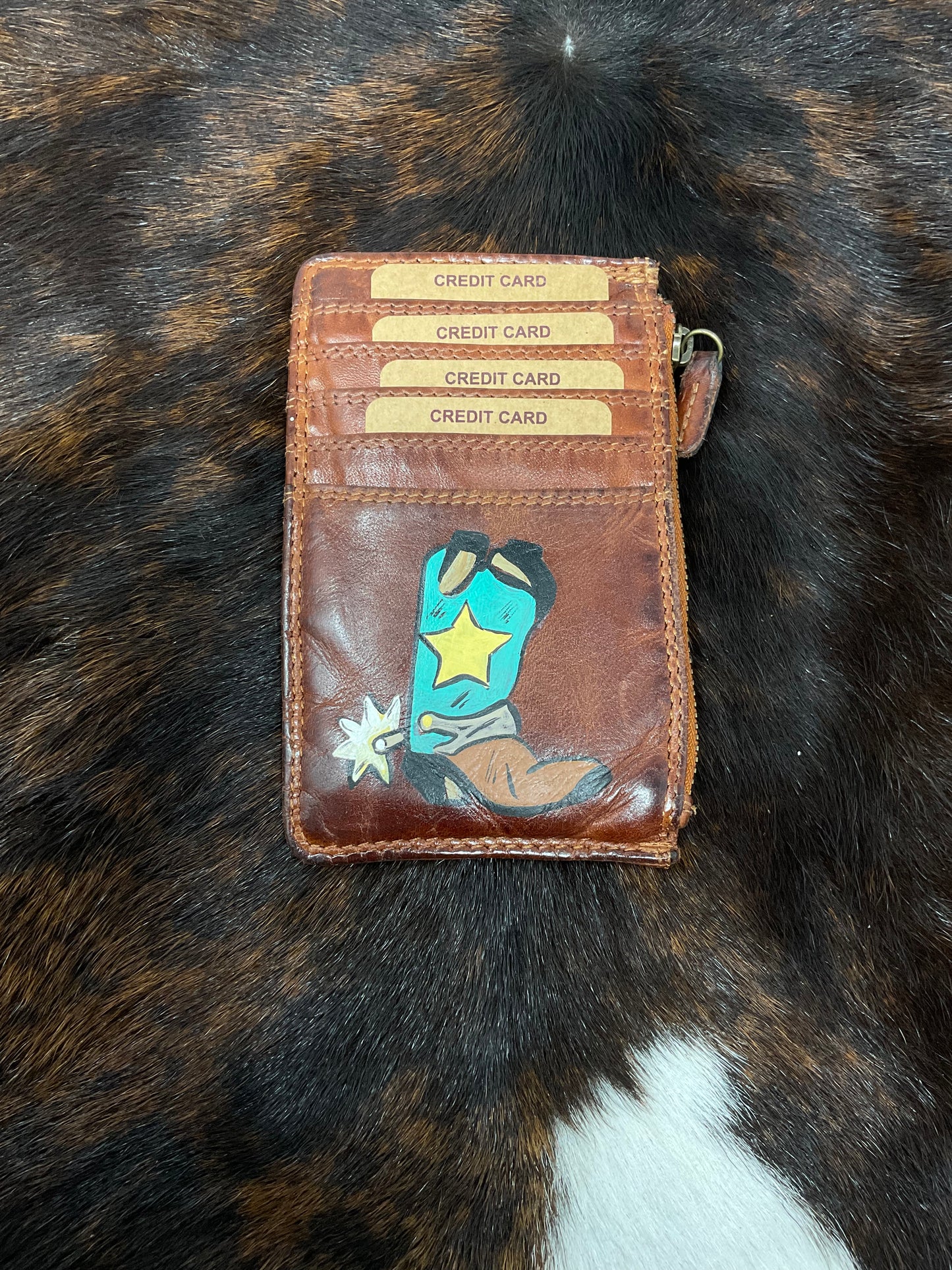 Hand Painted Card Wallets