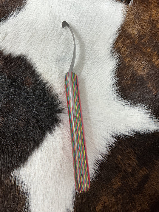 Curved Drop Double Edge Hoof Knife