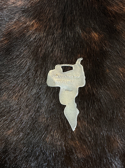 Vintage Sterling Saddle Fob