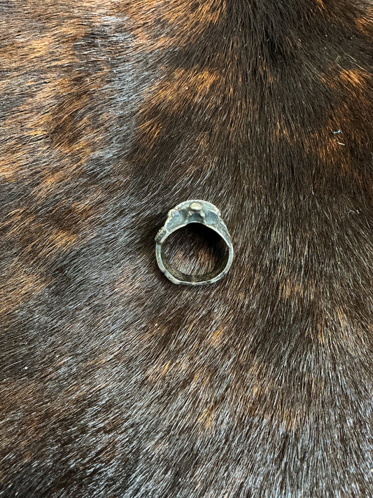Sterling Silver Saddle Ring
