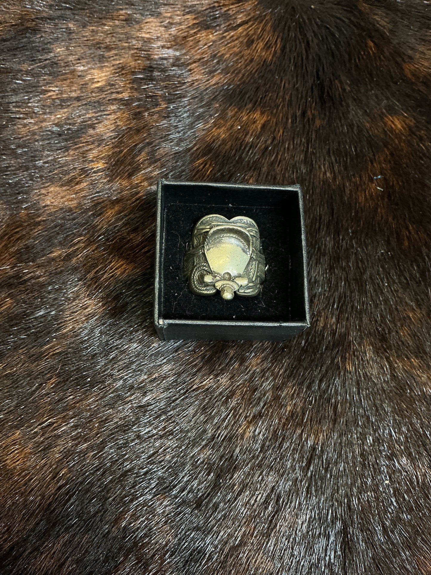 Sterling Silver Saddle Ring
