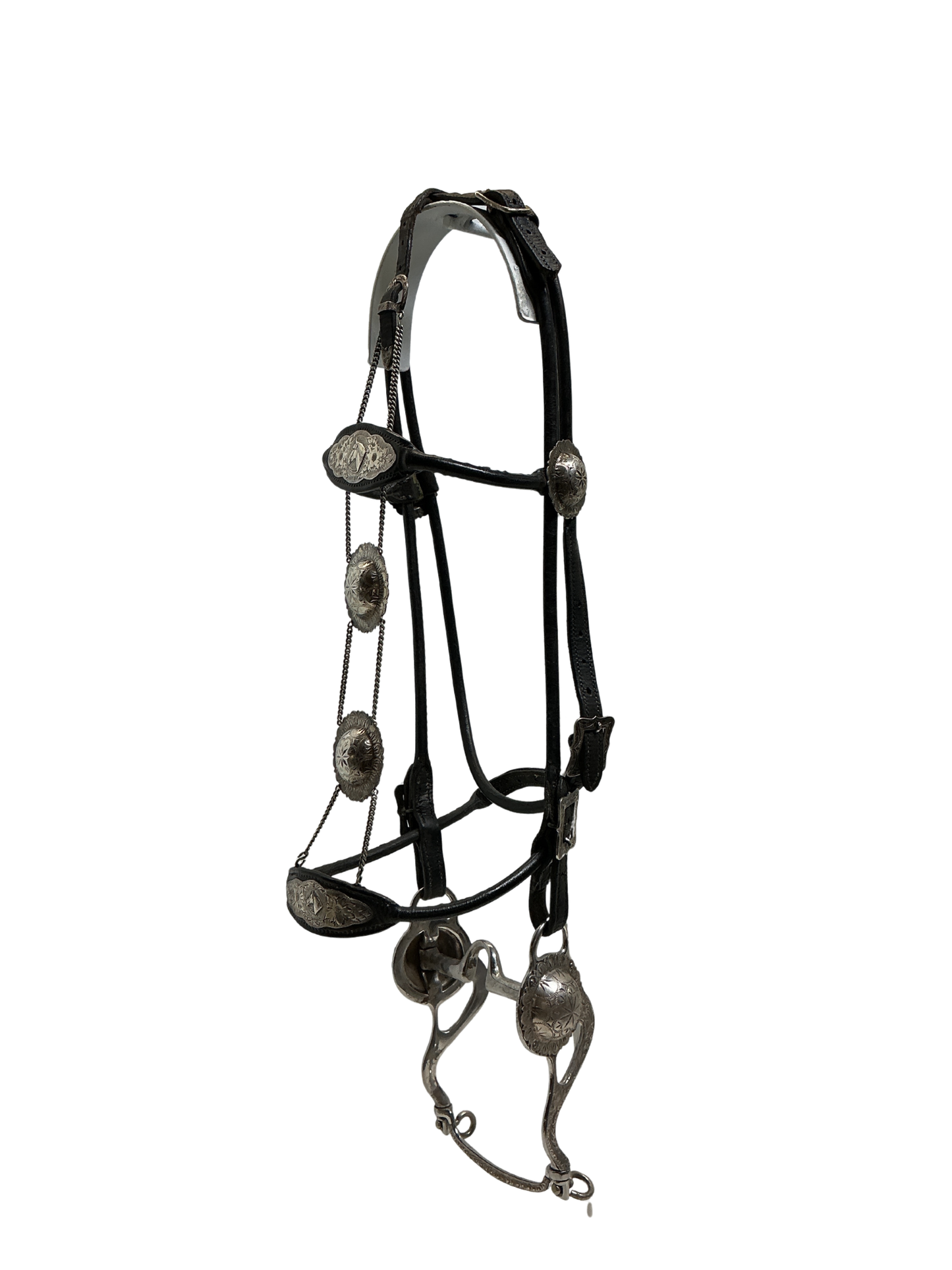 Vintage Visalia Saddlery Sterling Silver Headstall w/Bit