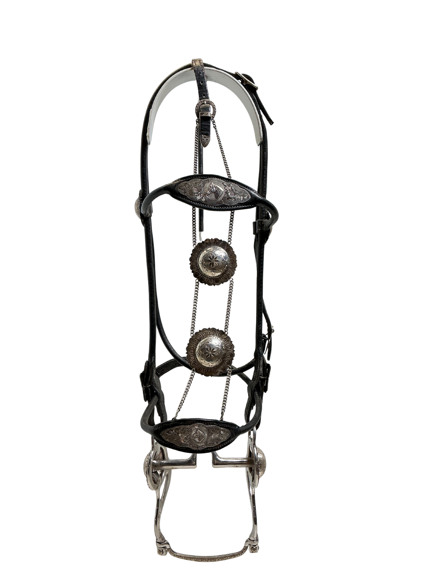 Vintage Visalia Saddlery Sterling Silver Headstall w/Bit