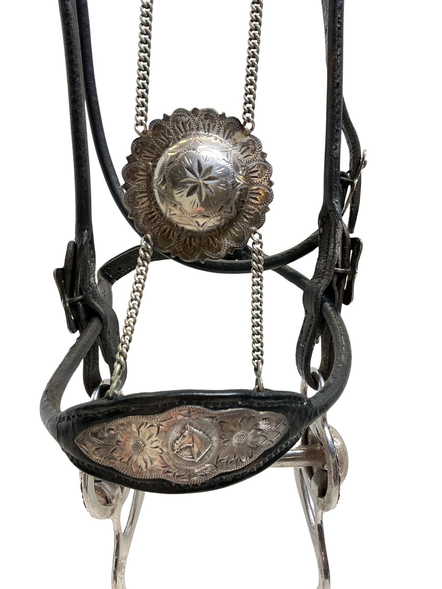 Vintage Visalia Saddlery Sterling Silver Headstall w/Bit