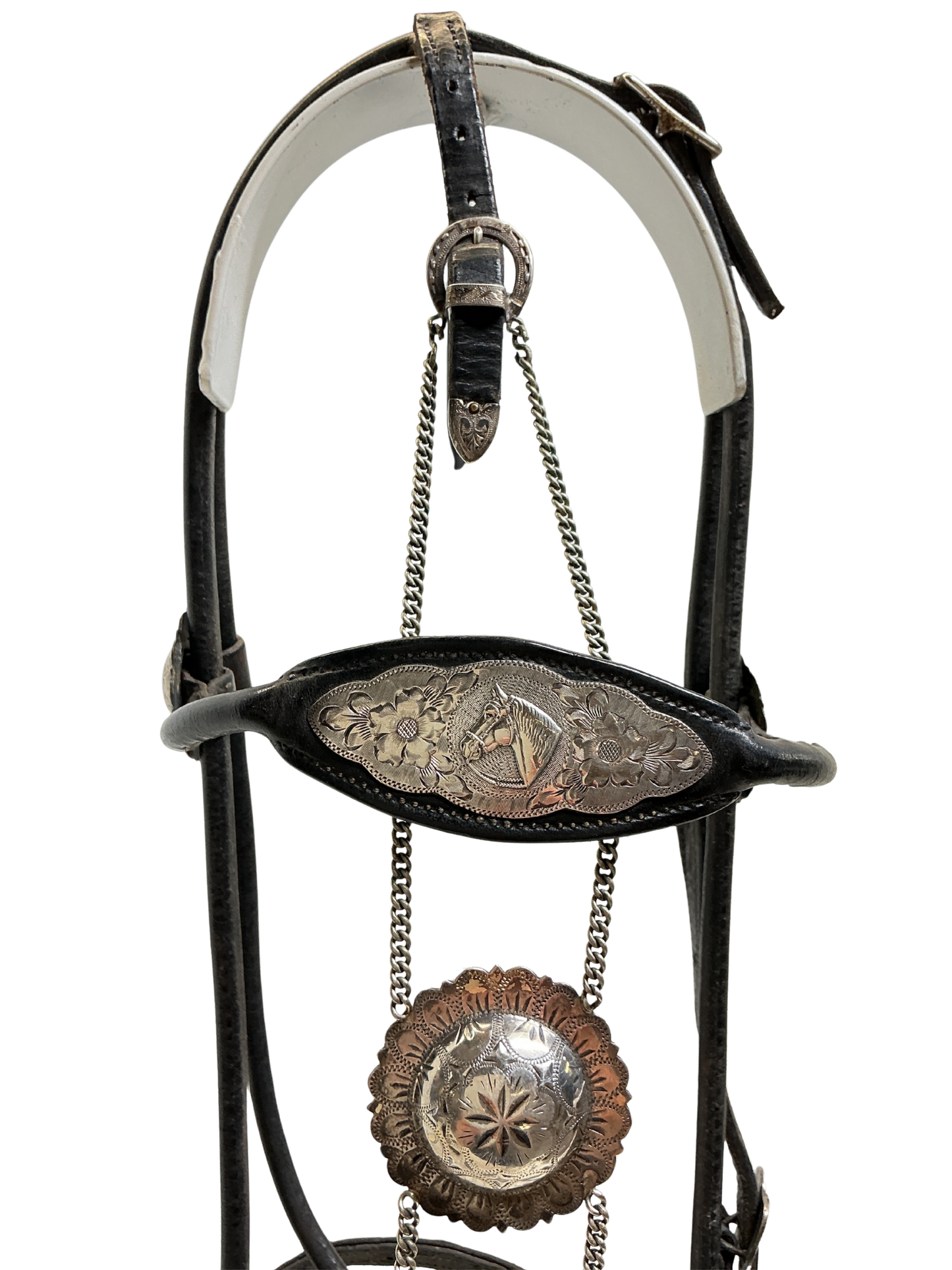 Vintage Visalia Saddlery Sterling Silver Headstall w/Bit