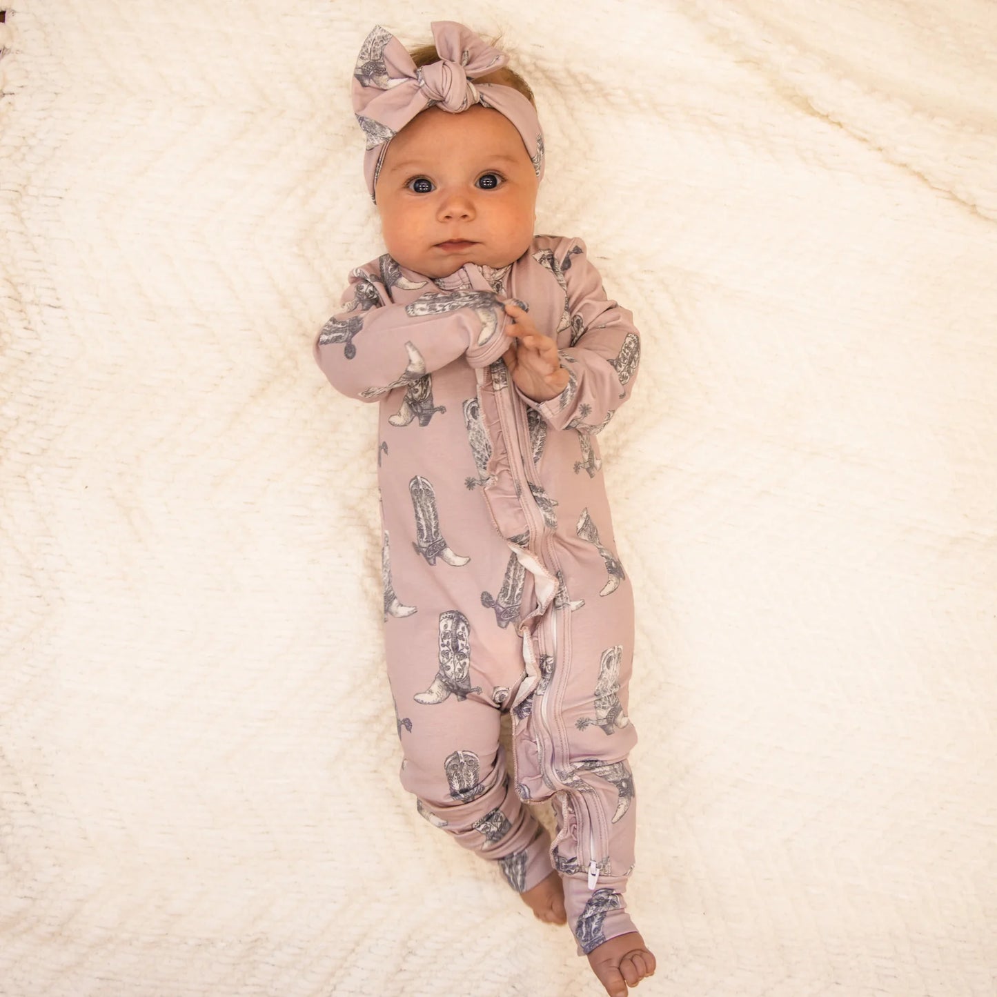 Dusty Rose Boots Jammies