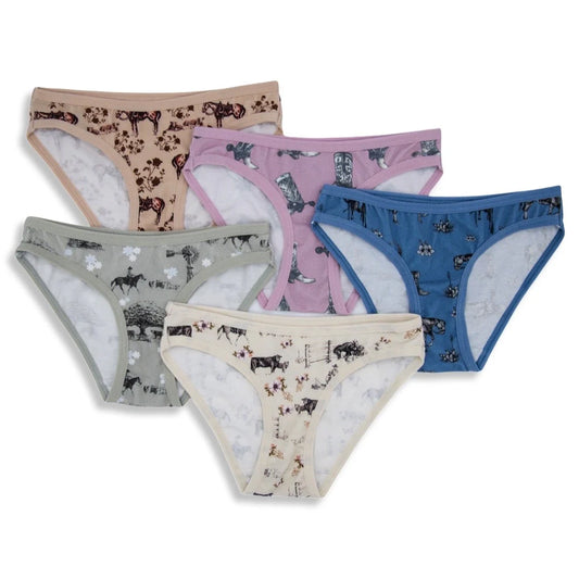 Vintage Cowgirl Briefs (5 Pack)