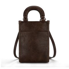 Montana West Hair-On Cowhide North South Mini Tote/Crossbody