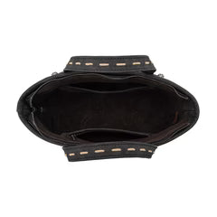 Trinity Ranch Genuine Hair-On Cowhide Tooled Tote/Crossbody