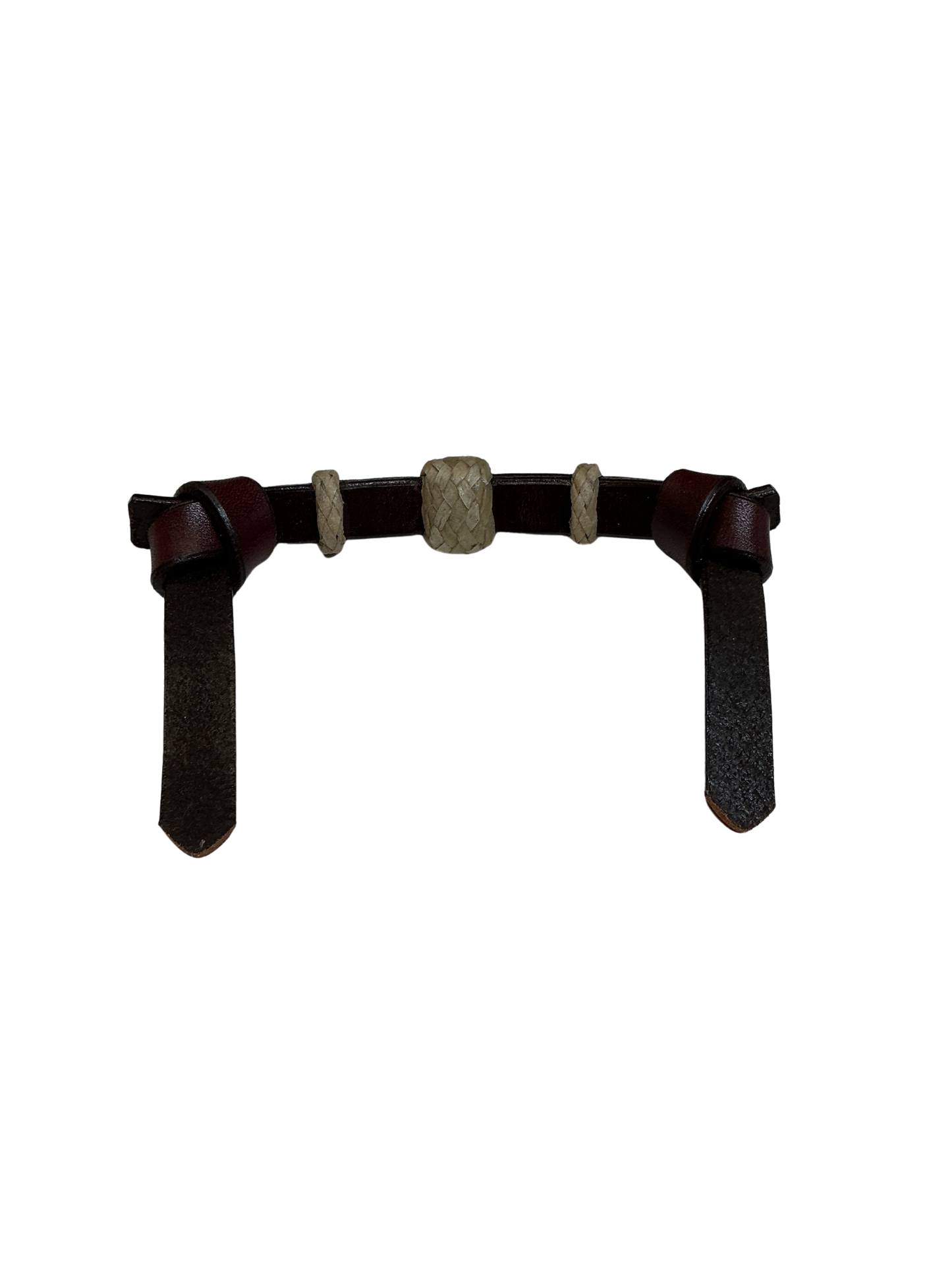 Pony Curb Strap w/Rawhide Buttons