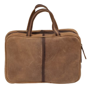 COWHIDE TOILETRY BAG