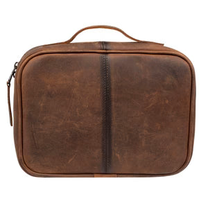 COWHIDE YUKON MAKEUP ORGANIZER