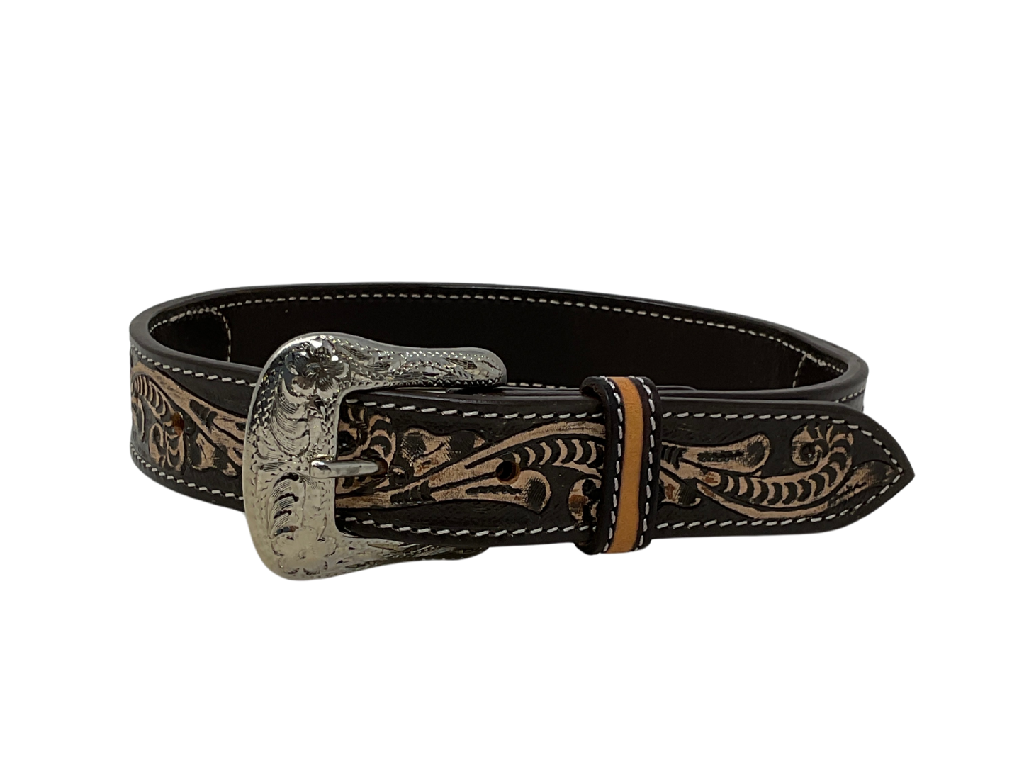 Southwestern Beaded Leather Kids Belt