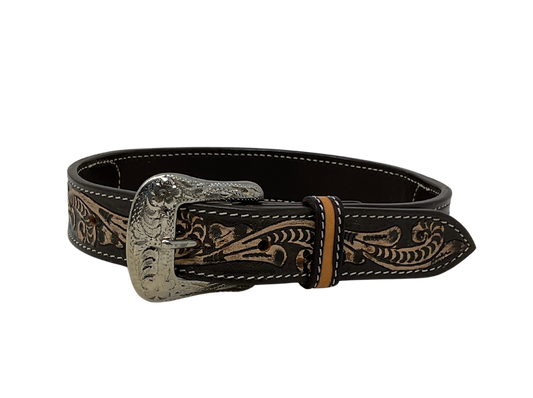 Southwestern Beaded Leather Kids Belt