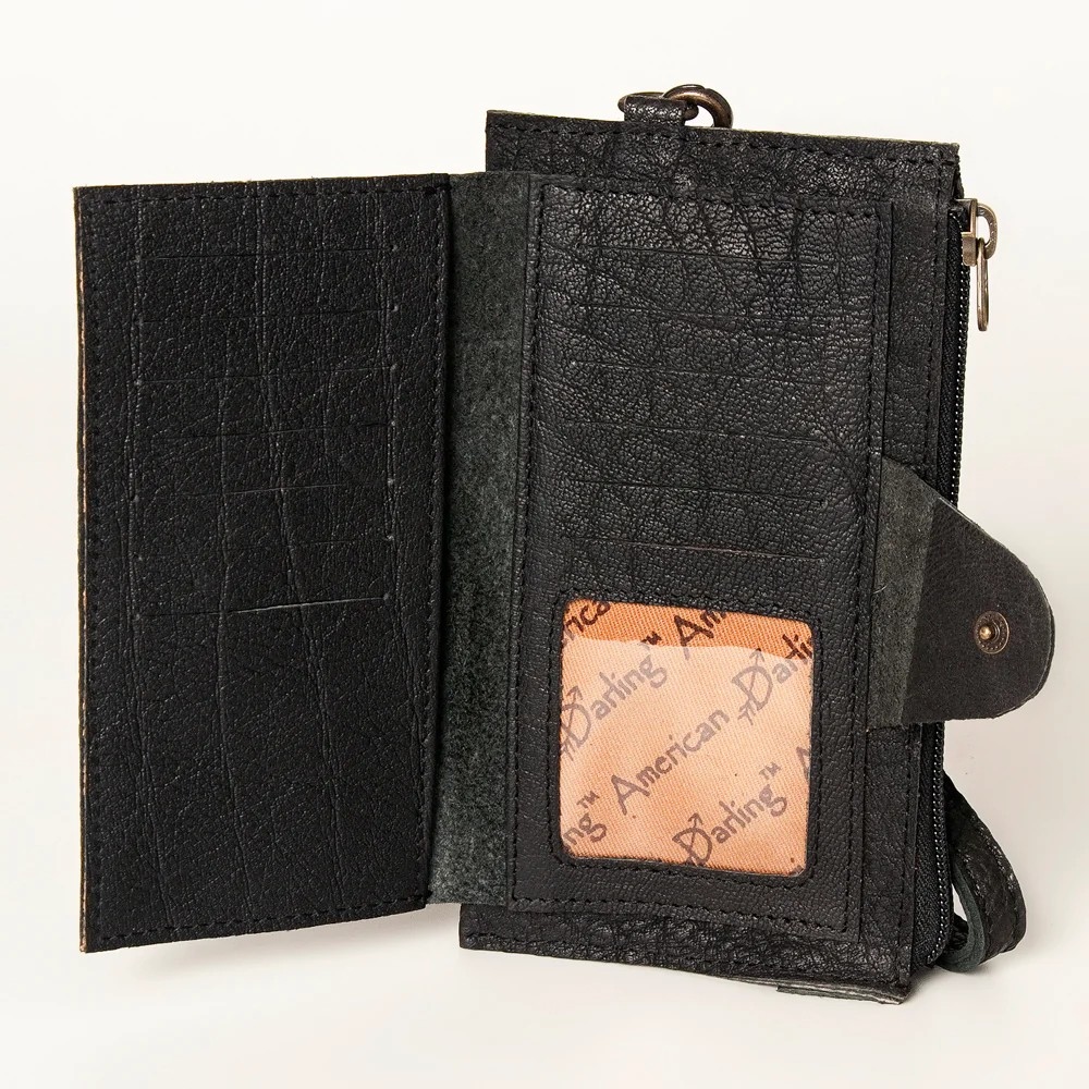 Black Leather Cardholder Wallet