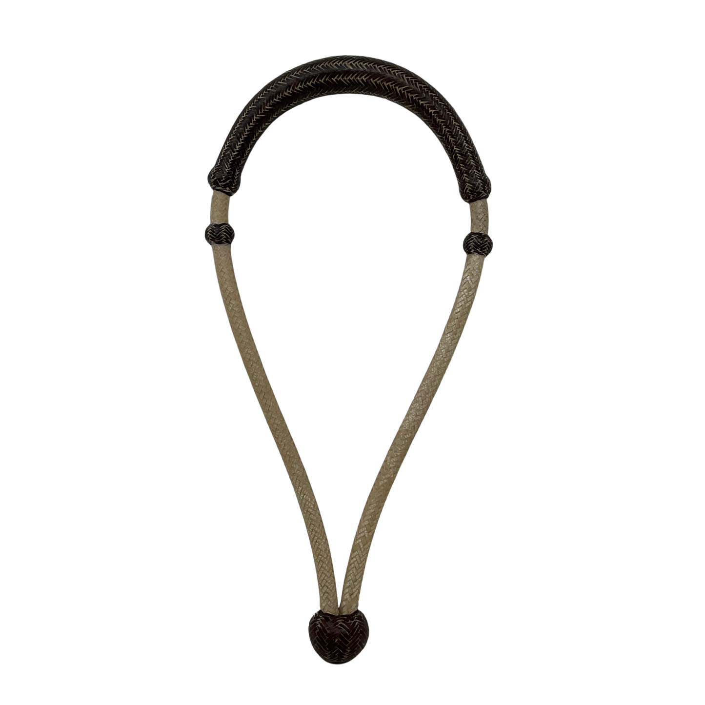 24 Plait 3/8" Bosalita w/Colored Nose & Heel