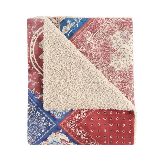 Patchwork Bandana Throw