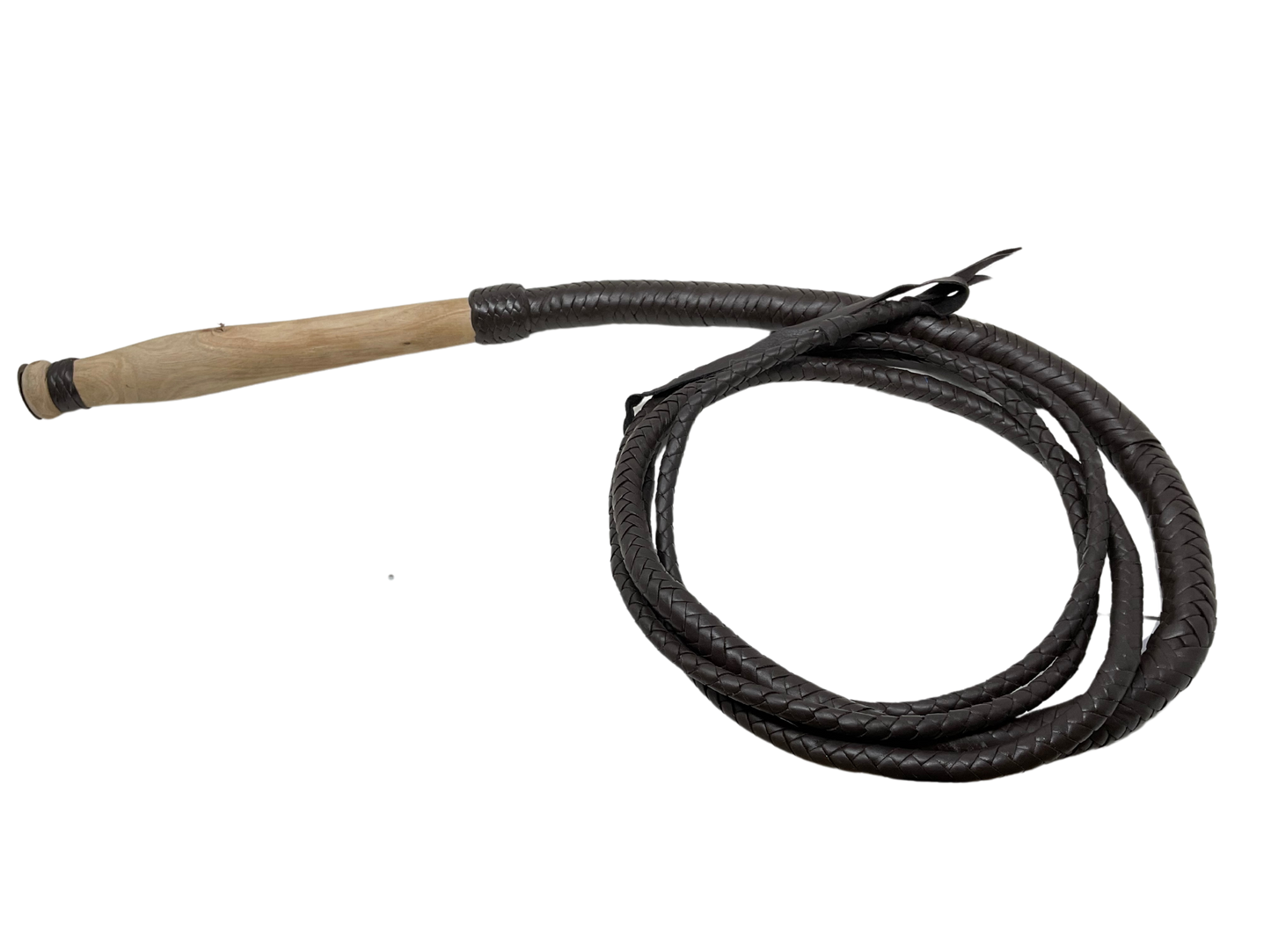10' Braided Leather Stock Whip