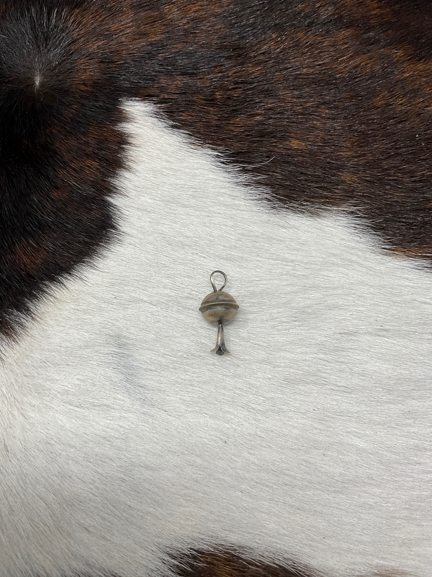 Sterling Silver Squash Bell Pendant