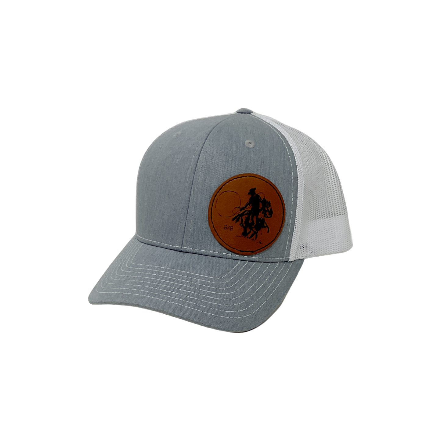 Leather Patch Buckaroo Cap