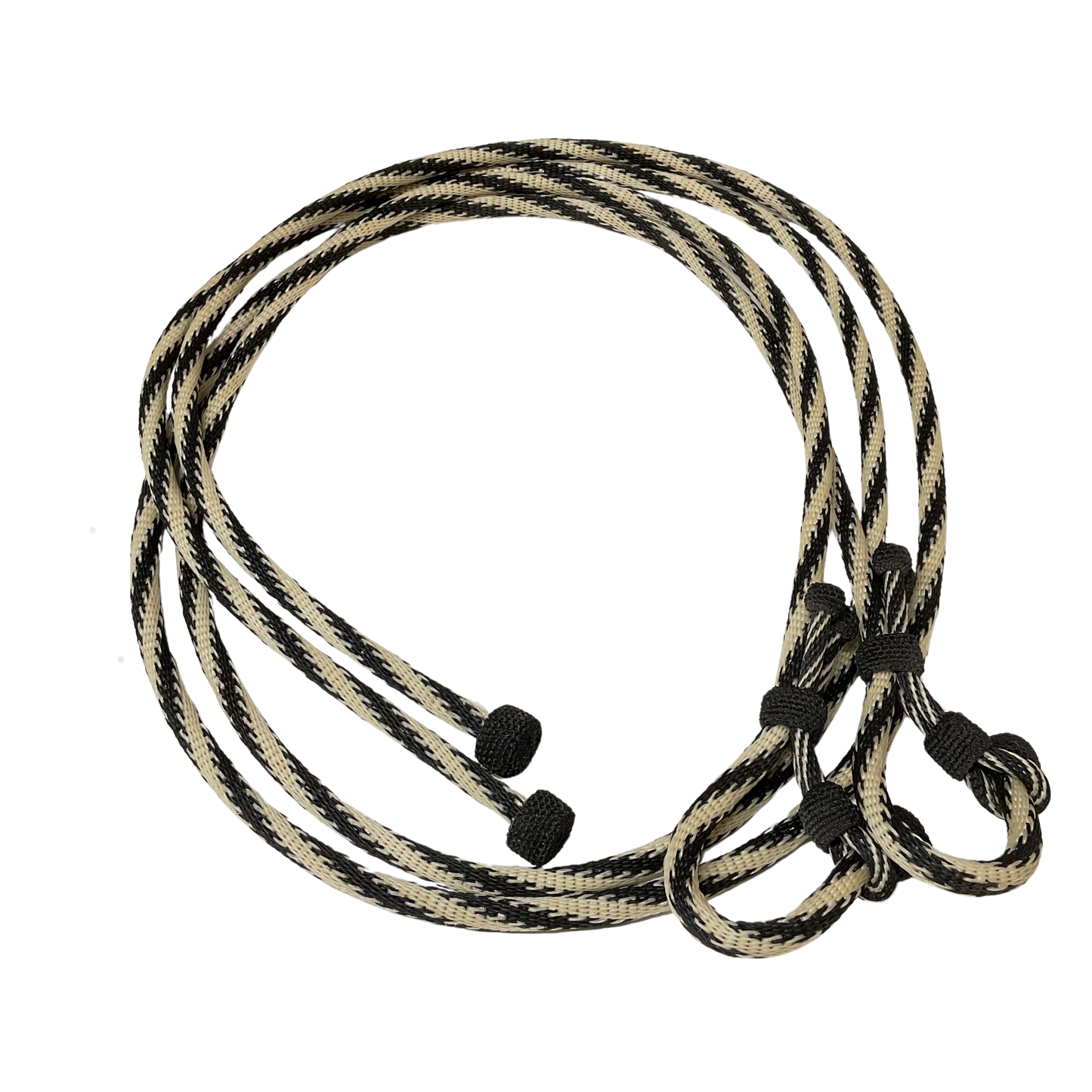 Hitched Horsehair Headstall w/Split Reins & Quirt