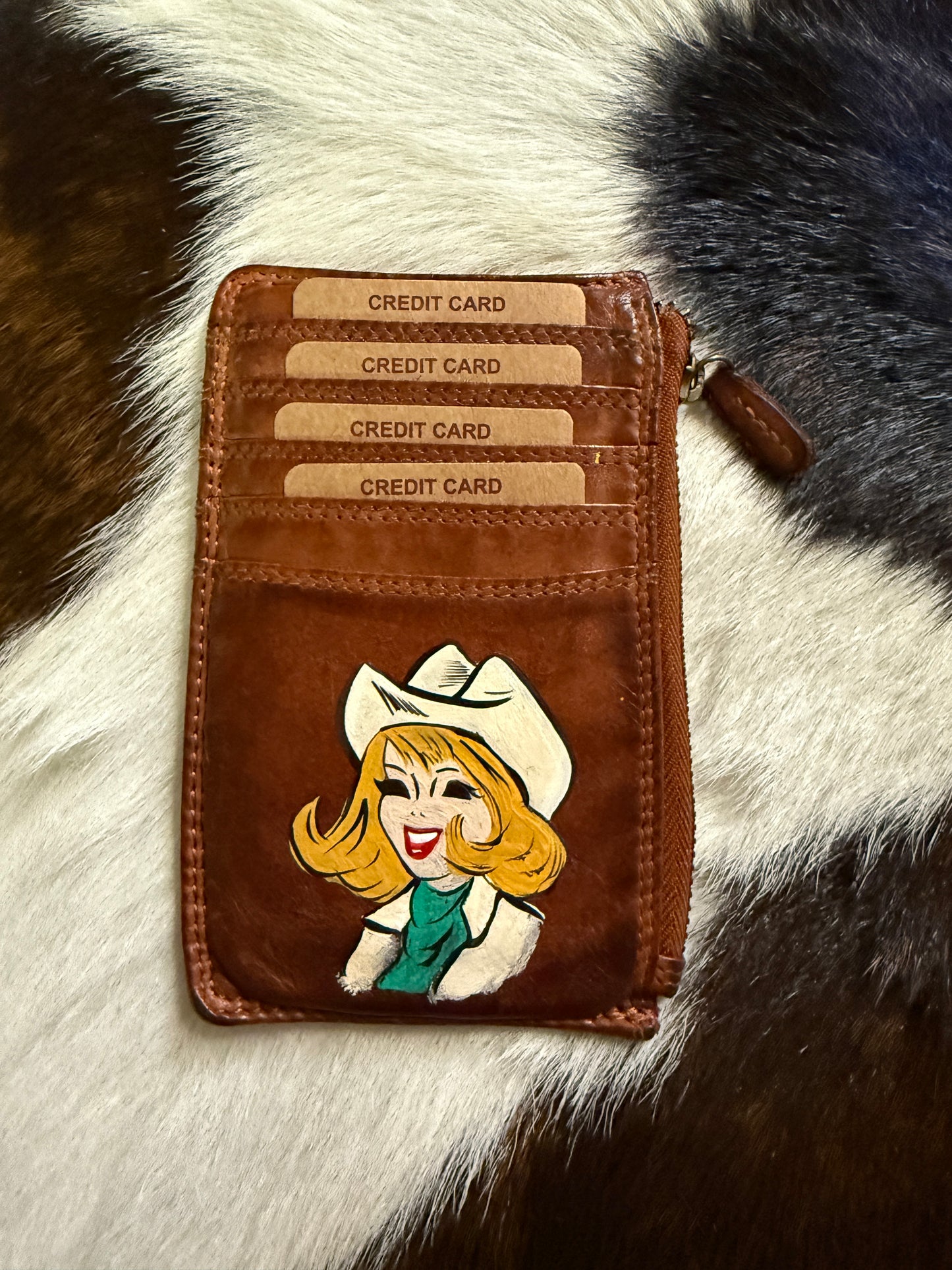 Hand Painted Card Wallets