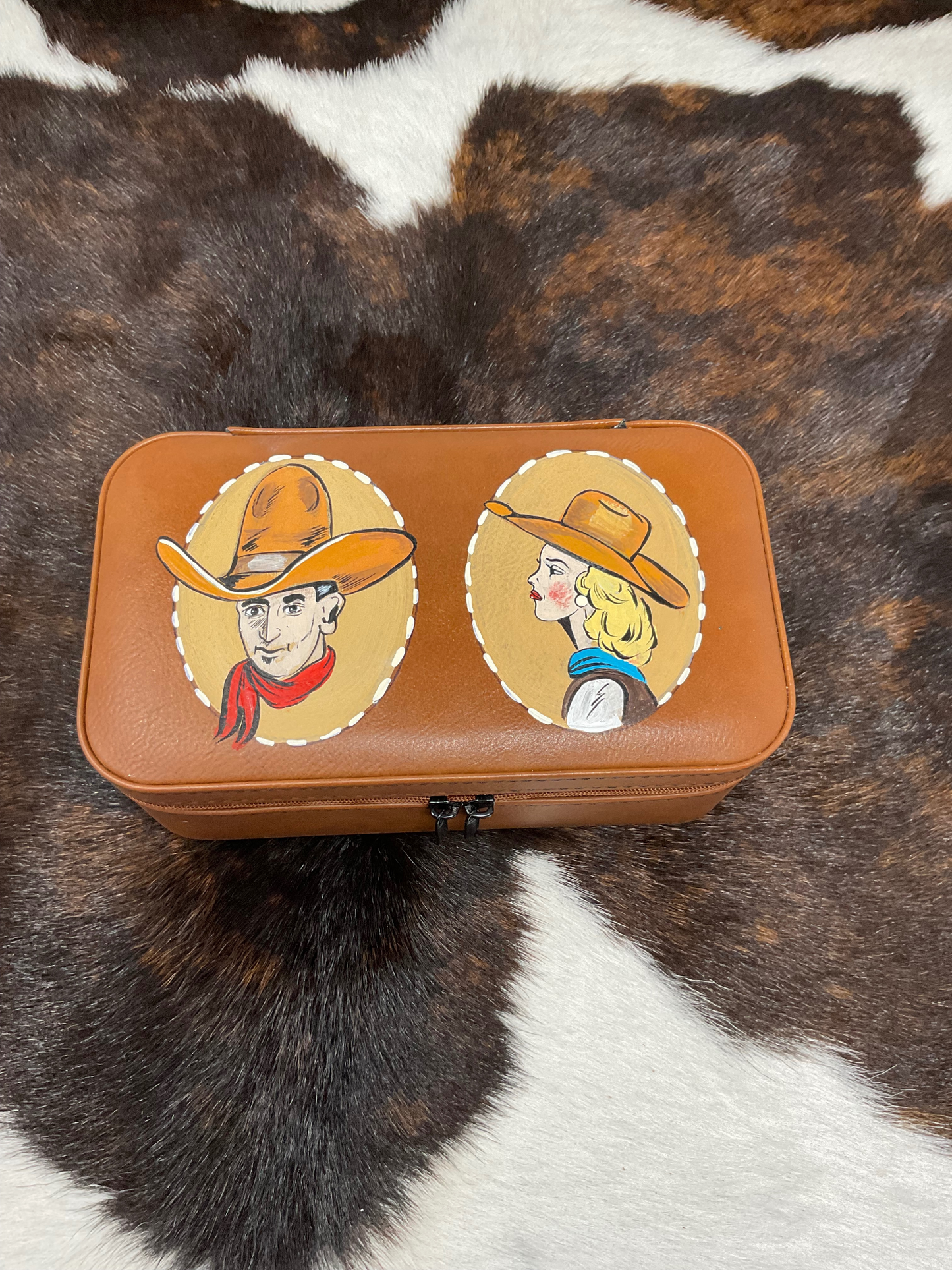 Hand Painted Jewelry Case Large
