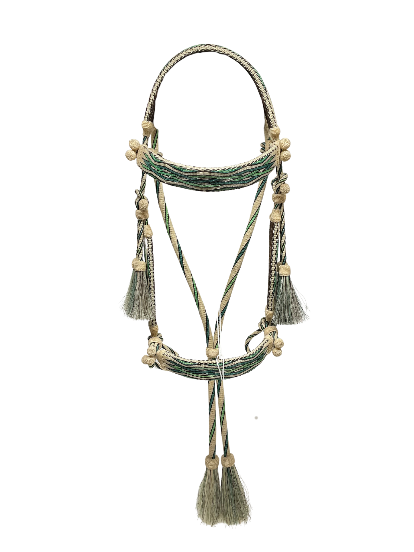 Hitched Horsehair Headstall w/Rein & Romal