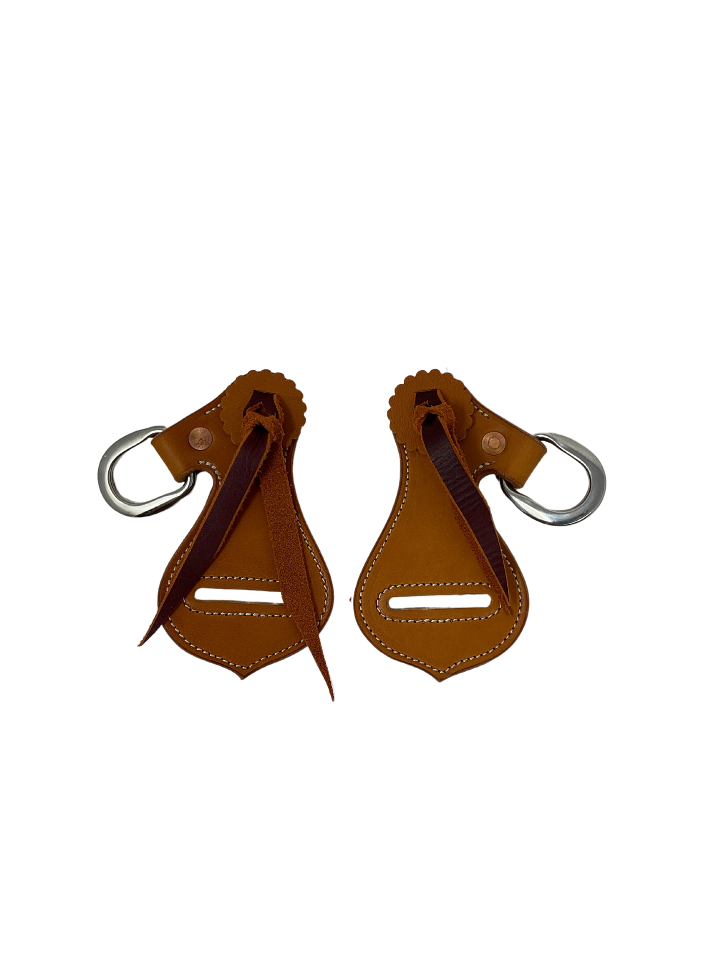 Latigo Keepers w/ Breast collar D's -Pair