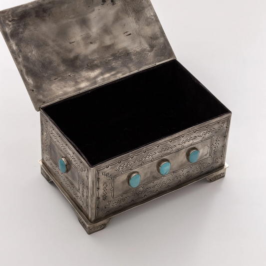 9 Stone Box w/Turquoise