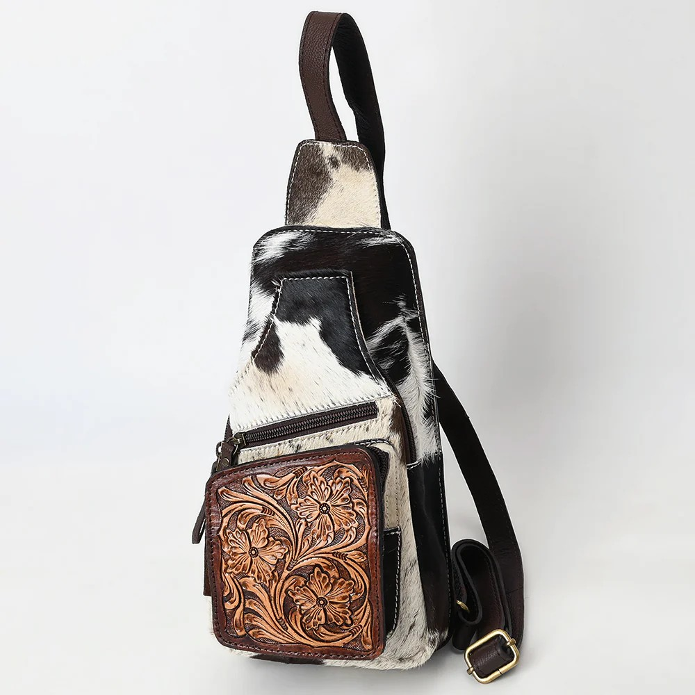 Cowhide Hair On Sling Purse
