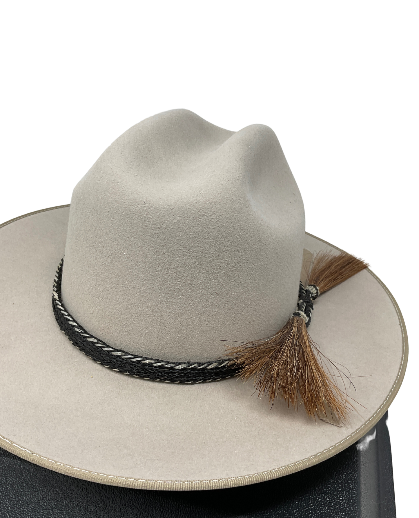5 Strand Horsehair Hat Band w/Double Tassels